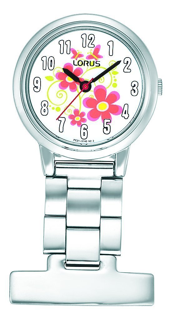 [Australia] - Lorus Women's Silver Stainless Steel Quartz Fob Watch with Multicolour Dial Analogue Display RG237HX9 