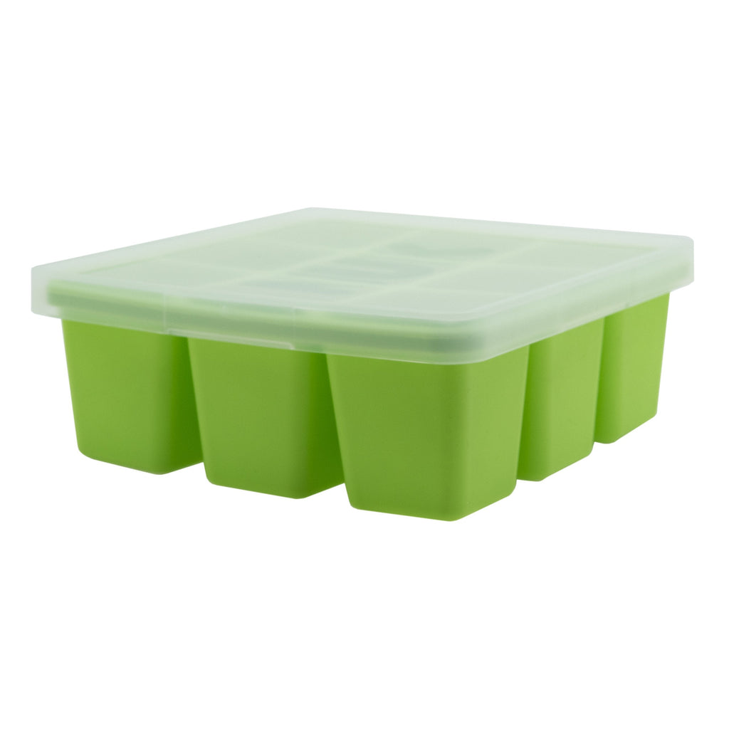 [Australia] - NUK Food Cube Tray with Lid for Freezing Baby Food | 6 Months+ | Dishwasher Safe | BPA Free(Pack of 1) Green 