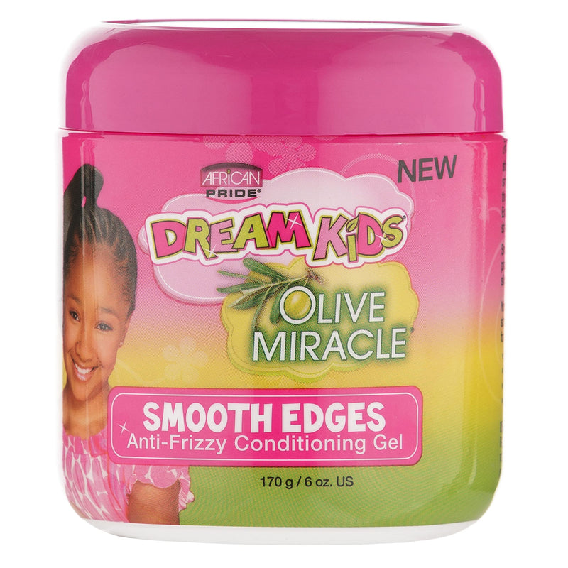 [Australia] - African Pride Dream Kids Olive Miracle Anti-Frizzy Conditioning Gel Smooth Edges 170 g/6 oz 