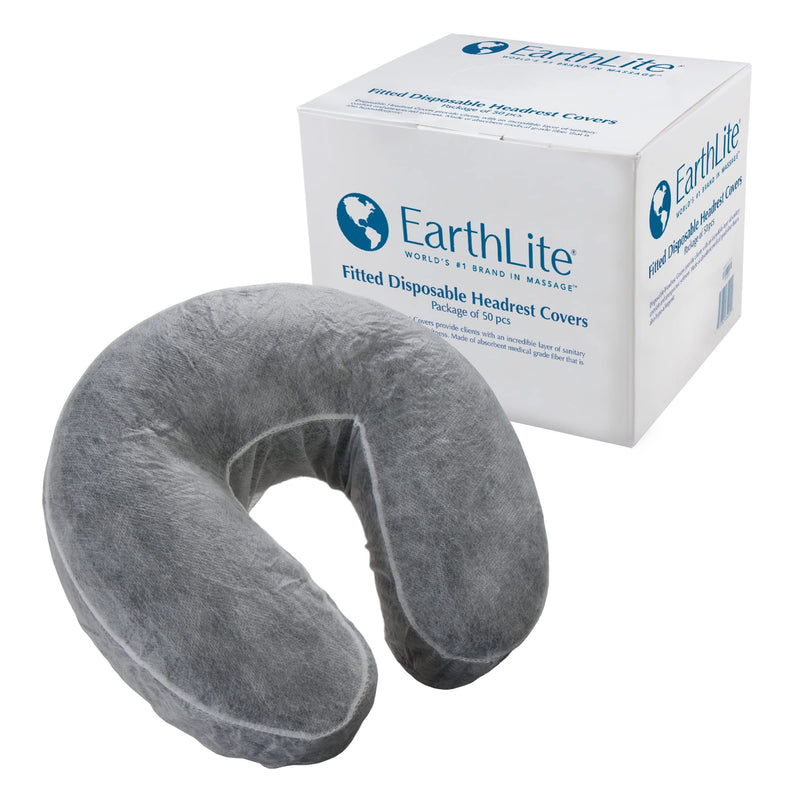 [Australia] - Earthlite Fitted Disposable Face Cradle Covers � Medical-Grade, Soft, Non-Sticking Massage Face Covers/Headrest Covers for Massage Tables & Massage Chairs 50 count Single 
