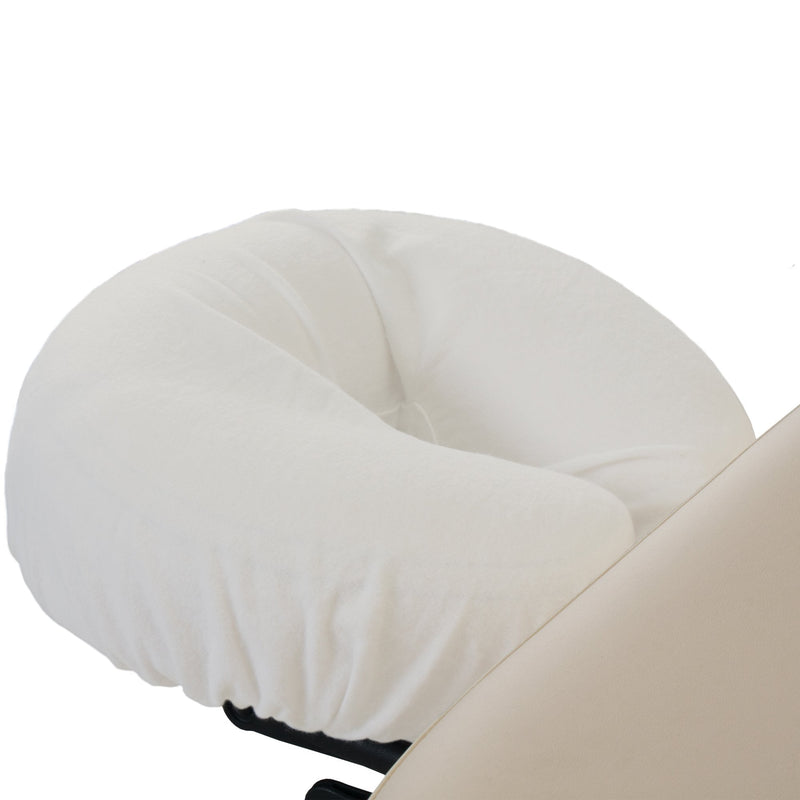 [Australia] - EARTHLITE Professional Flannel Face Pillow Covers � Machine Washable, 100% Cotton, Face Cradle Covers, Crescent Covers (2pack) / Fits Massage Table & Massage Chair Cushions Natural 