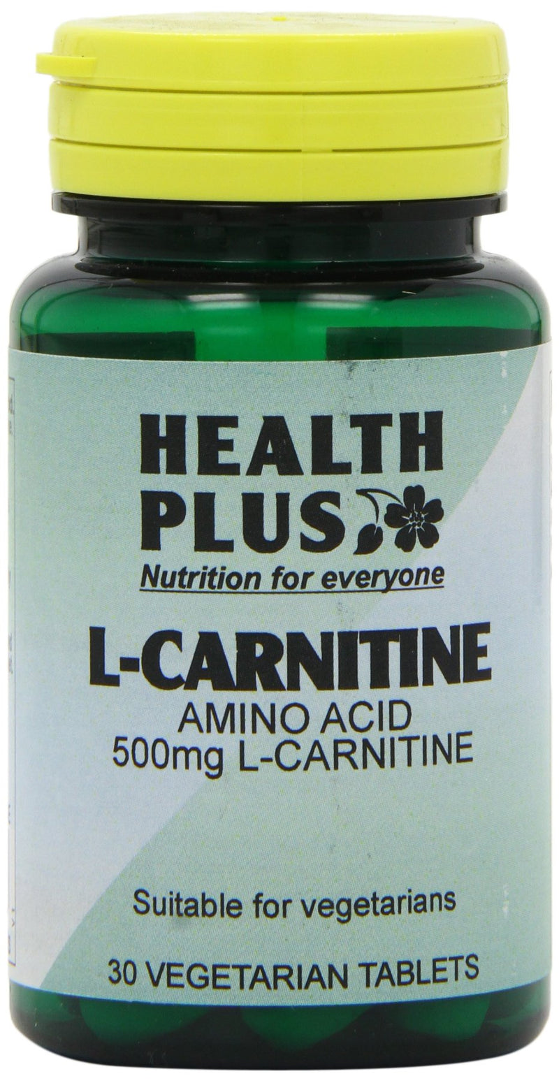[Australia] - Health Plus L-Carnitine 500mg Energy and Weight Control Supplement - 30 Tablets 