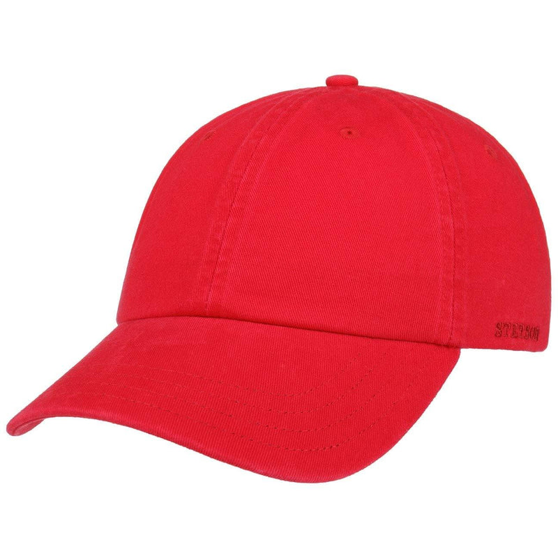 [Australia] - Stetson Buffalo Horn Cap Men - Snapback Baseball with Peak Summer-Winter 6 3/4-7 3/8 Red 