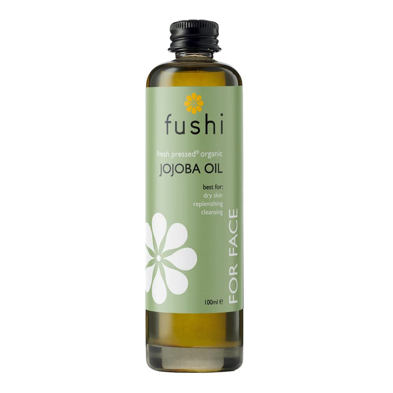[Australia] - Fushi Organic Jojoba Oil 100 ml | Fresh-Pressed| Rich in Vitamin E | Best for Skin Cleansing, Dry Skin & Dry Hair | Hypoallergenic Oil | Ethical & Vegan Society Approved | Manufactured in the UK 