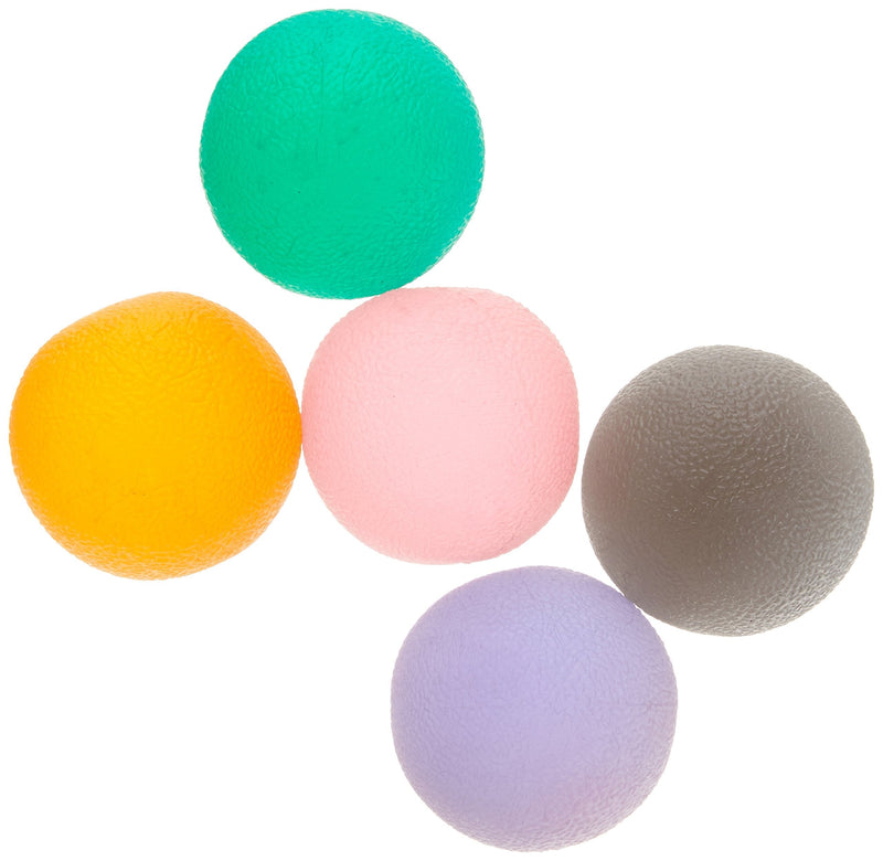 [Australia] - Homecraft Gel Ball Hand Exerciser, Set of Five, Compact Hand Strengthening Aid, Resistance Training, Conditioning, Strenghtening, & Rehabilitating, Easy Squeeze, X-Soft to X-Firm Resistance Set of 5 Single 