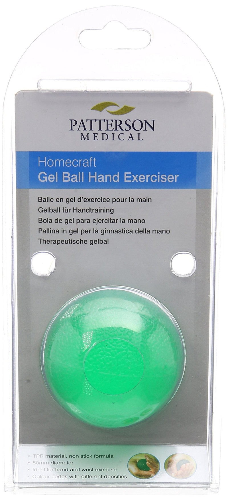 [Australia] - Homecraft Gel Ball Hand Excerciser, Conditionin and Strenghtening for Weak Hands, Arthritis, Post Hand Surgery, Easy Squeeze. Medium Resistance, Green Single 