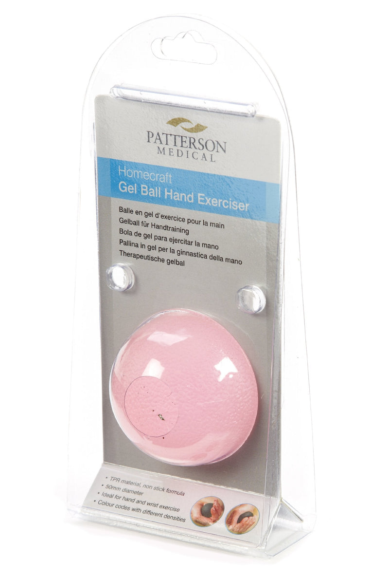 [Australia] - Homecraft Gel Ball Hand Exerciser, Pink, Extra Softness, Compact Hand Strengthening Aid, Resistance Training, Conditioning, Strenghtening, & Rehabilitating, Easy Squeeze, Extra Soft Resistance Single 