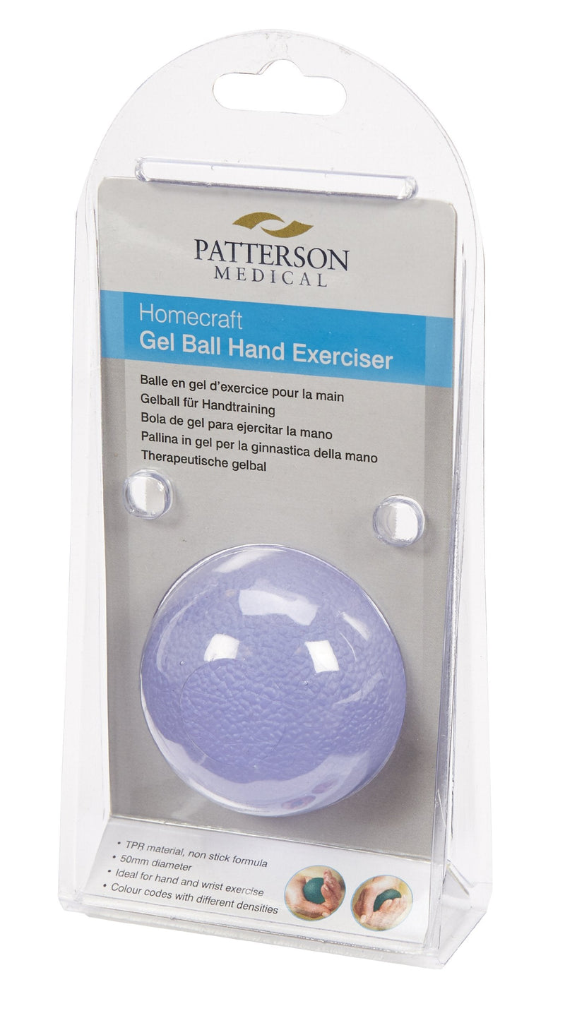 [Australia] - Homecraft Gel Ball Hand Exerciser, Blue, Soft, Compact Hand Strengthening Aid, Resistance Training, Conditioning, Strenghtening, and Rehabilitating, Easy Squeeze, Soft Resistance Single 