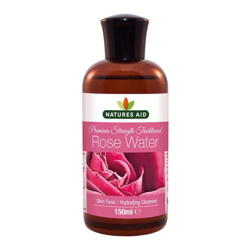 [Australia] - Natures Aid Premium Strength Traditional Rose Water, 150ml (Ingredients : Aqua , Alcohol, Rose Oil) 