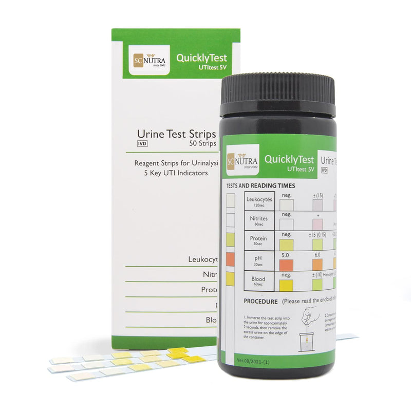 [Australia] - Urine Test Strips - Quick testing and monitoring for UTIs, Cystitis, pH and Bladder Health. SC Nutra (Sweet Cures) 