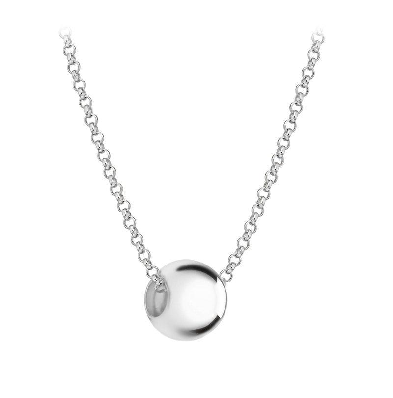 [Australia] - Tuscany Silver Sterling Silver 10mm Bead Drop Necklace of 46cm/18" 