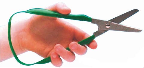 [Australia] - Peta Easi-Grip Left Hand Scissor (45mm rounded blade) Great for children, kids, elderly, disabled scissors for learning to cut. Self Opening, Easy Grip, Non-Fatigue. 