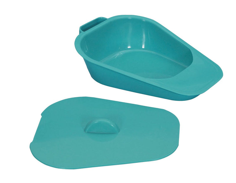 [Australia] - Performance Health Selina Slipper Bed Pan, Commode Pan for Elderly, Handicapped and Disabled, Lightweight Teal Colour 