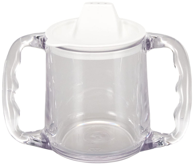 [Australia] - Homecraft Caring Mug, Small, Non-Retail Packed, Two-Handled Mug for Easy, Mess-Free Drinking, Cup with Easy to Grip Contoured Handles for Users with Limited Grip Strength or Disabilities S (Pack of 1) Non-Retail Packaging Single 