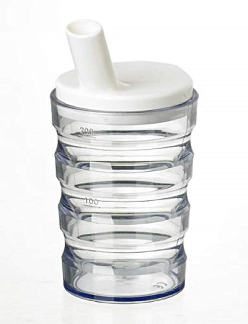 [Australia] - Homecraft Clear Non Spill Cup, Portable Travel Mug with Straw Lid for Children, Elderly and Disabled, Size Large L (Pack of 1) Clear Mug 