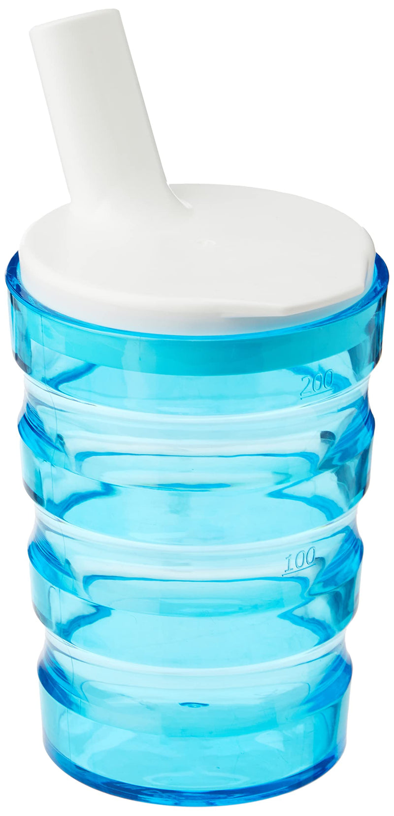 [Australia] - Performance Health Sure Grip Cup, Non Spill Mug, Portable Travel Mug with Straw Lid for Children, Elderly and Disabled - 200 ml Blue Colour S (Pack of 1) 