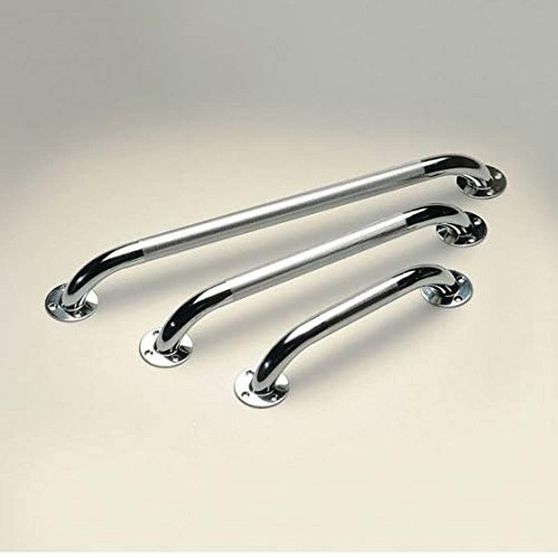 [Australia] - Homecraft Chrome-Plated Steel Grab Bar, Safety Rail and Mobility Aid for Bathroom for Elderly, Disabled and Handicapped Users, Indoor and Outdoor Attachment, 24 " 