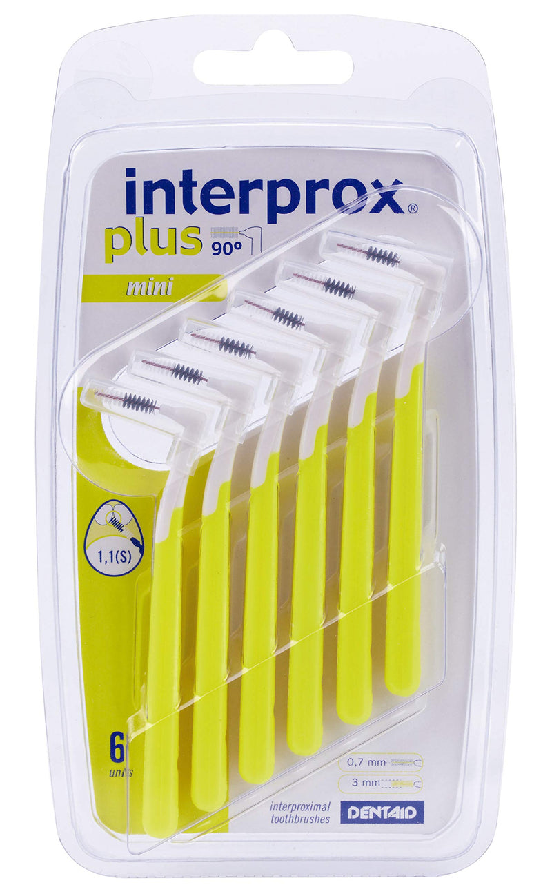 [Australia] - Interprox Plus Yellow 1.1mm Mini Interdental Brush 