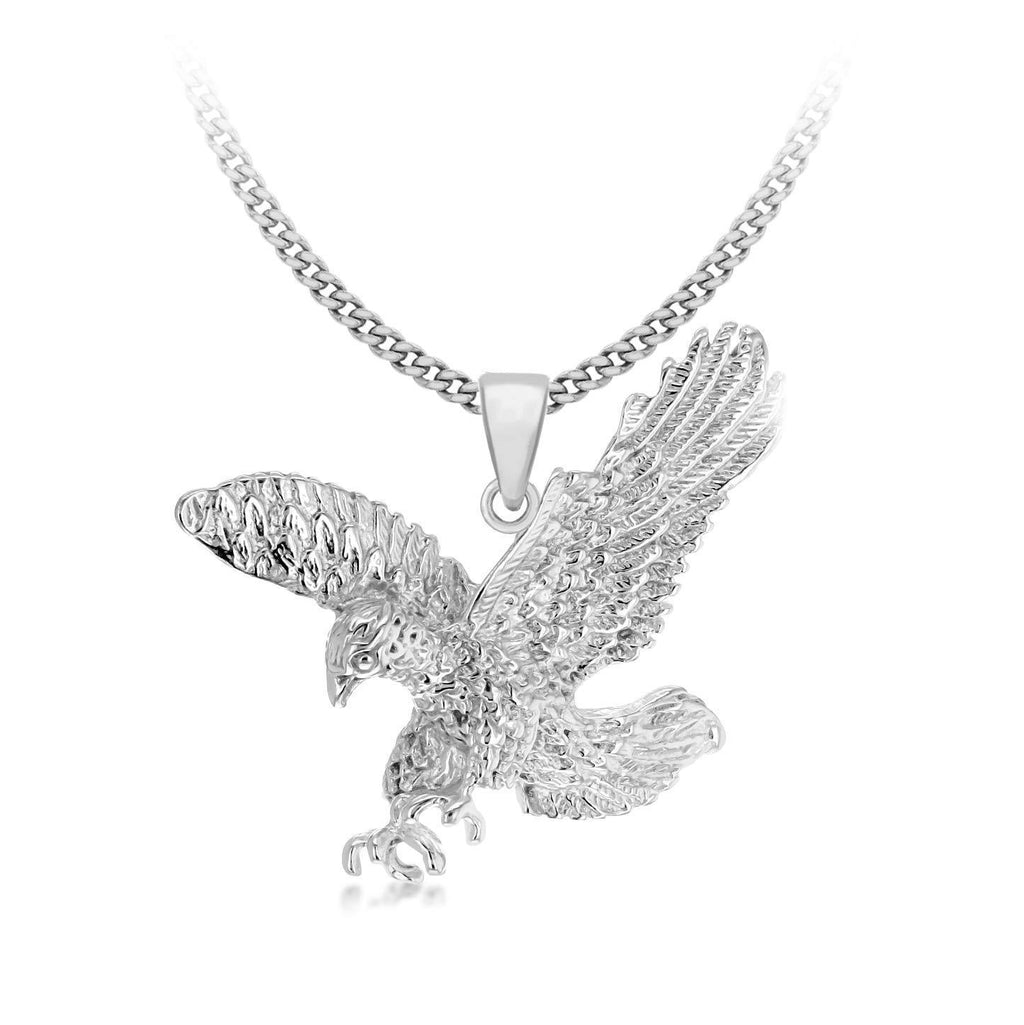 [Australia] - Tuscany Silver Sterling Silver Eagle Pendant on Curb Chain of 51cm/20" 