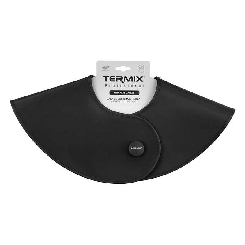 [Australia] - Termix Profesional Hair Cutting Cape large black- Waterproof surface and magnetic button 