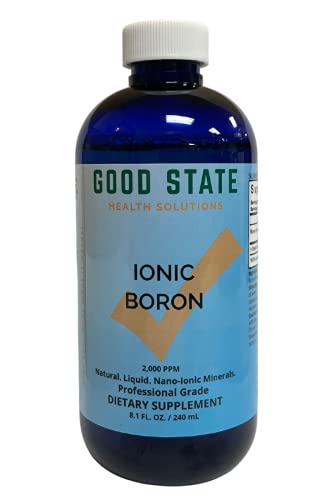 [Australia] - Good State | Liquid Ionic Boron | Dietary Supplement | Great for Enhanced Muscle Coordination | 120 Servings at 5 Mg | 8 Fl oz Bottle 