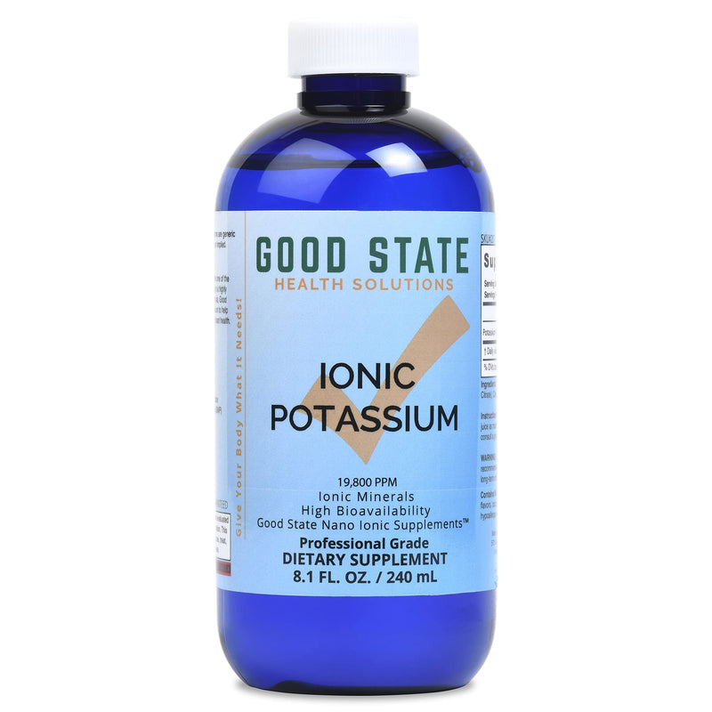[Australia] - Good State | Ionic Potassium | Natural | Nano Sized Mineral Technology | Professional Grade | Supports Healthy Energy Levels | 60 Servings | 8 Fl oz Bottle 