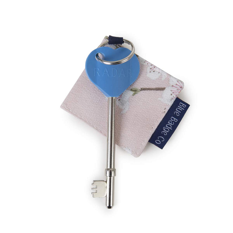 [Australia] - Blue Badge Co Genuine NKS Radar Key for Disabled Toilets UK with Cherry Blossom Keyrings, Easy Turn Access Disabled Toilet Key UK for Accessible Loos 
