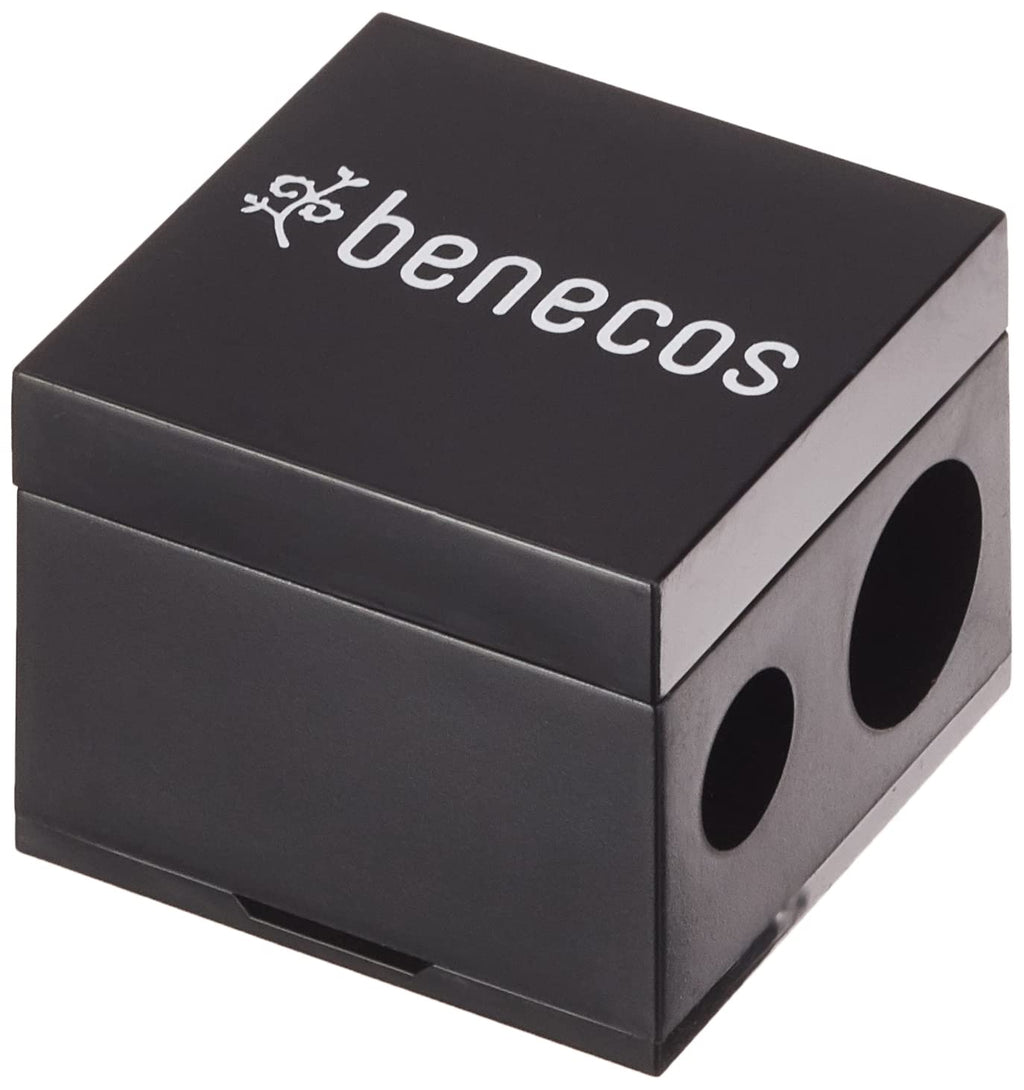 [Australia] - benecos - double sharpener for cosmetic pencils - with integrated cleaning spatula 