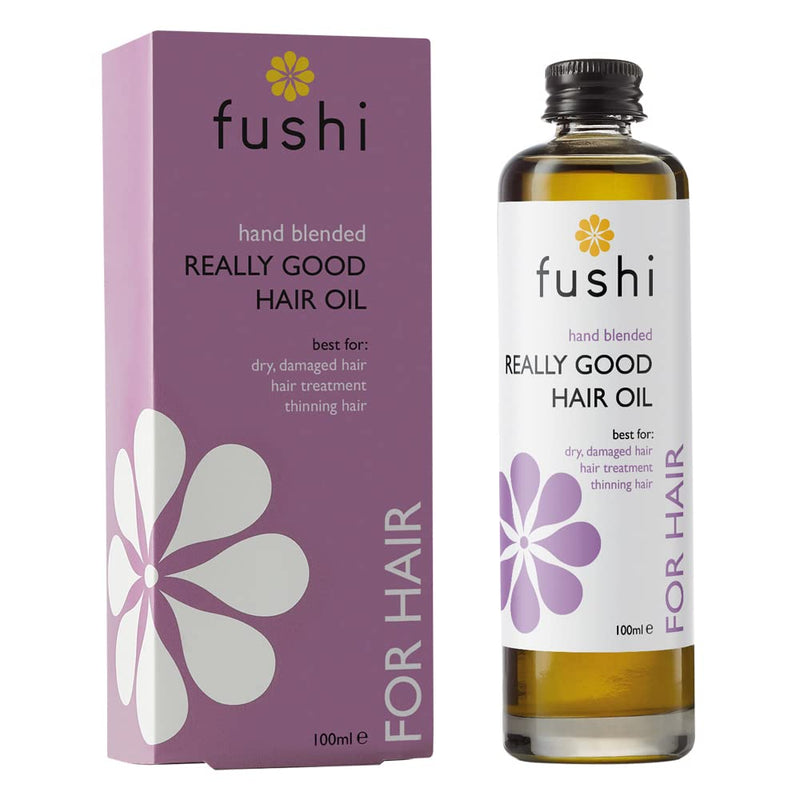 [Australia] - Fushi Really Good Hair Oil 100 ml | Rich in Antioxidants | Best for Dry & Damage Hair, Thinning Hair, Frizzy Hair | Ethical & Vegan Society Approved | Manufactured in the UK 