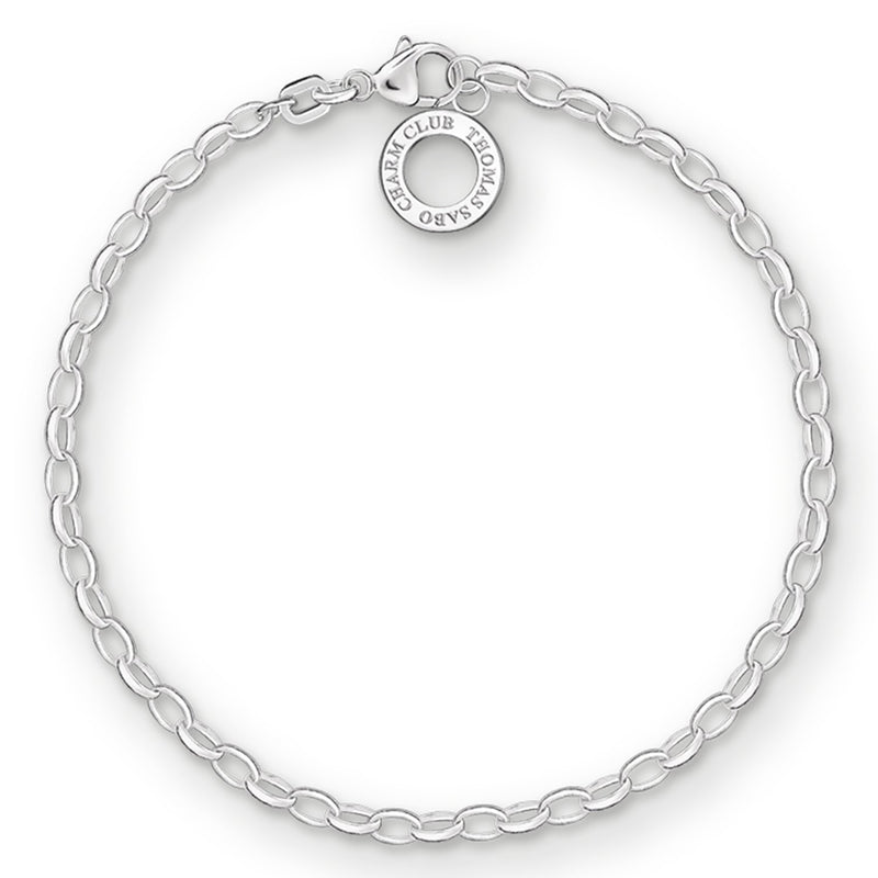 [Australia] - Thomas Sabo Women Charm Bracelet Classic Charm Club 925 Sterling Silver X0163-001-12 17,00 cm 
