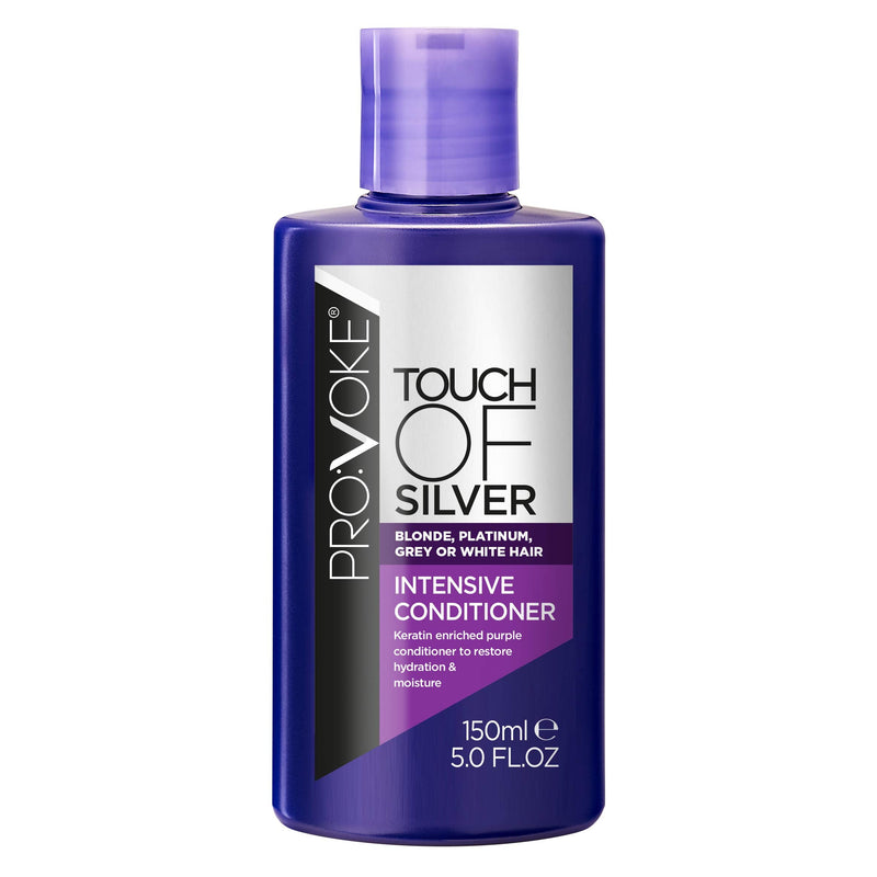 [Australia] - PROVOKE Touch Of Silver Purple Intensive Conditioner 150ml, Deeply Nourishes Blonde, Platinum, White or Grey Hair In Need of a Hydration Boost 150 ml (Pack of 1) 