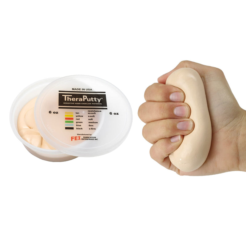 [Australia] - Antimicrobial CanDo TheraPutty - Therapeutic modelling clay - 6 oz - beige (very very light) Tan 
