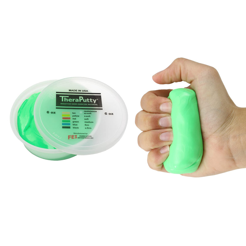 [Australia] - Antimicrobial CanDo TheraPutty - Therapeutic modelling clay - 6 oz - green (medium) 