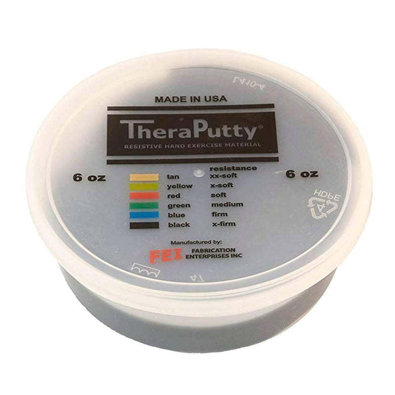 [Australia] - Antimicrobial CanDo TheraPutty - Therapeutic modelling clay - 6 oz - black (very strong) 
