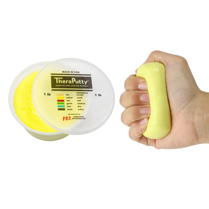 [Australia] - Antimicrobial CanDo TheraPutty - Therapeutic modelling clay - 1 lb - yellow (very light) 