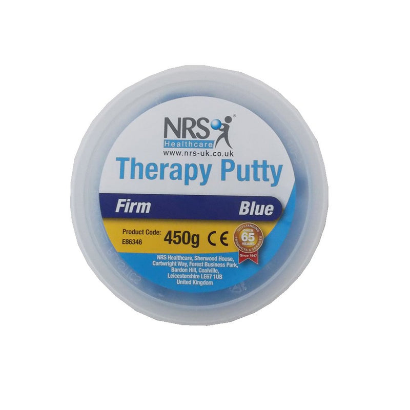 [Australia] - NRS Healthcare E86346 Hand Exercise Putty, Tub of 454 g (1 lb) - Firm Blue Blue/Firm 450 g 