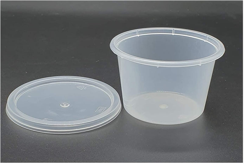 [Australia] - GSL 50 x Food Grade Baby Weaning Tubs Pots plus 50 Lids - 4oz 100ml - 100% BPA FREE - (4STB) 