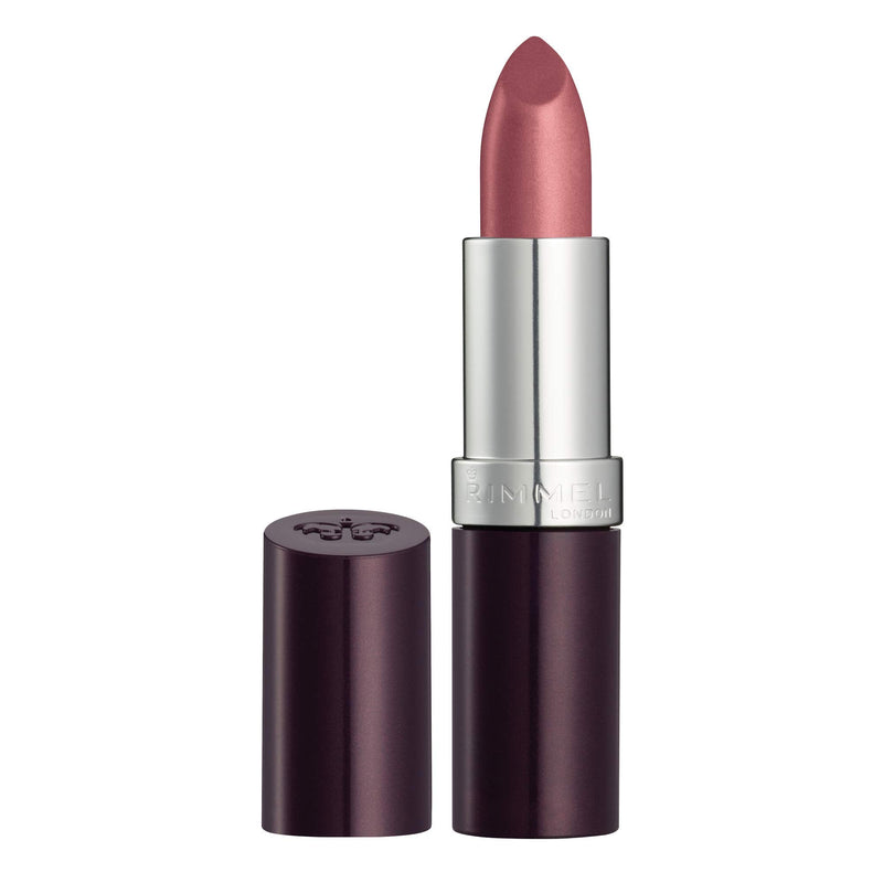 [Australia] - Rimmel London Lasting Finish Lipstick, Moisturising Formula with Luscious Touch and Black Diamond Pigment Complex, 008 Dusty Rose (Pink), 4 g Dusty Rose (Pink) 