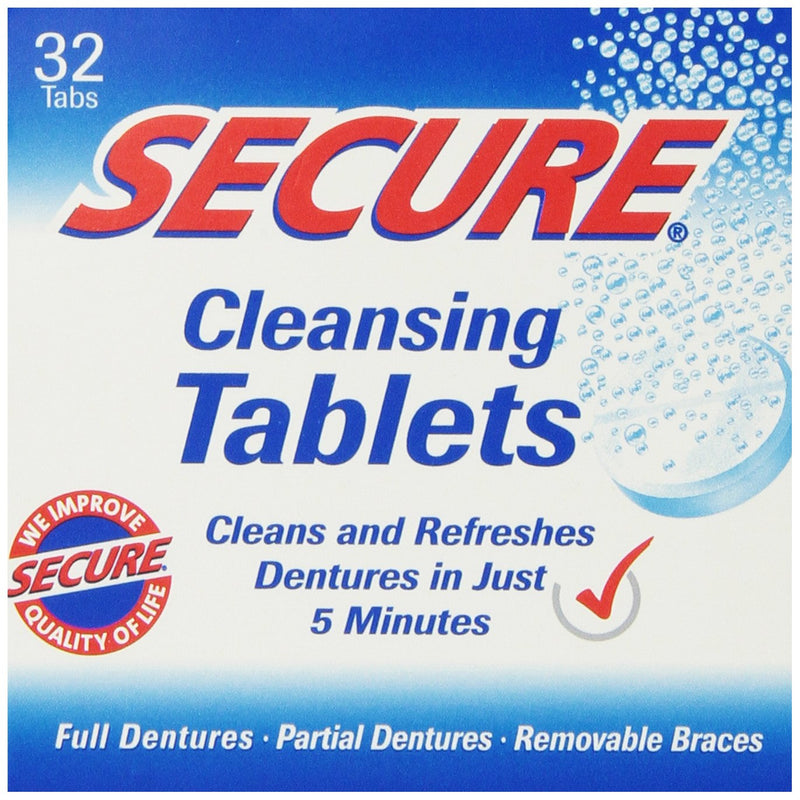 [Australia] - Denture Cleanser 32 Tab By Secure Denture Adhesive (1 Each) 