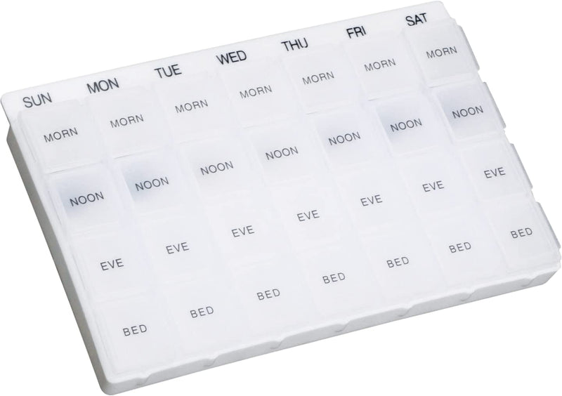 [Australia] - Week Day Multi Pill Dispenser. Ideal for People who take Large Numbers of Tablets Throughout the Day at Regular Intervals. 