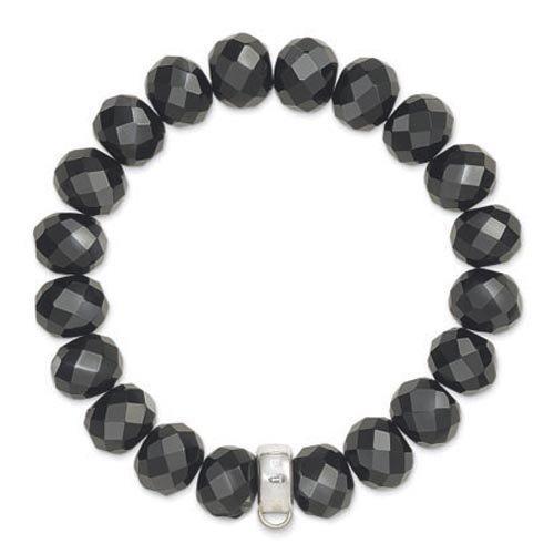 [Australia] - Thomas Sabo Charm Club Women's Bracelet Approx. 925 silver round black CZ – X0035-023-11-S 11 15.5 Centimetres 