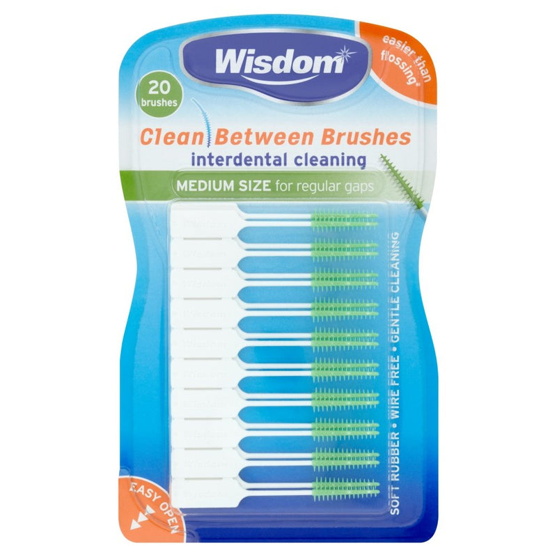 [Australia] - Wisdom Clean Between Interdental Brushes, Medium, Pack of 20 