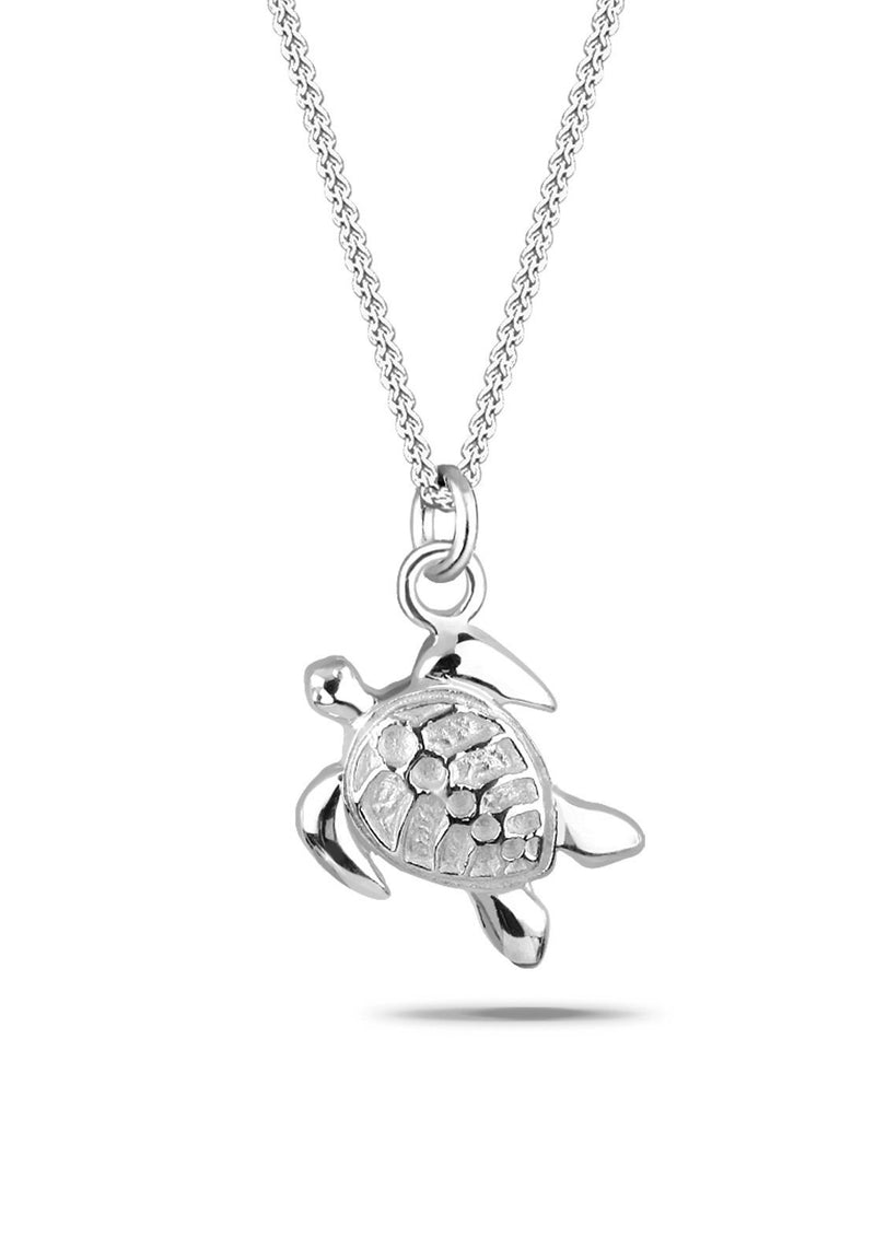 [Australia] - Elli Necklace Curb Chain Turtle Pendant Sun 925 Silver 