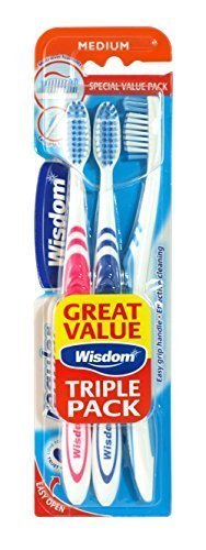 [Australia] - Wisdom Regular Plus Medium Toothbrushes - Triple pack 