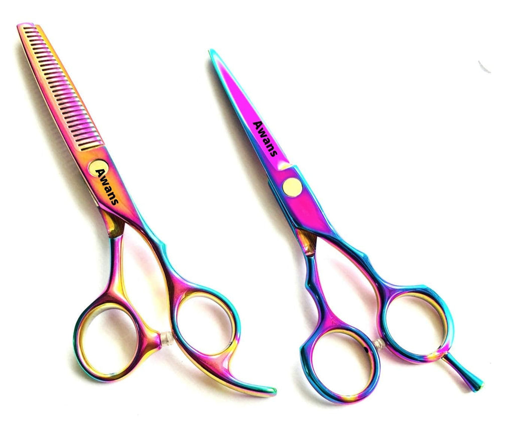 [Australia] - Awans Barber Salon Hairdressing Scissors Set Hairdressing Scissors 6" Thinning Scissors Set 5.5", Hair Scissors Set 