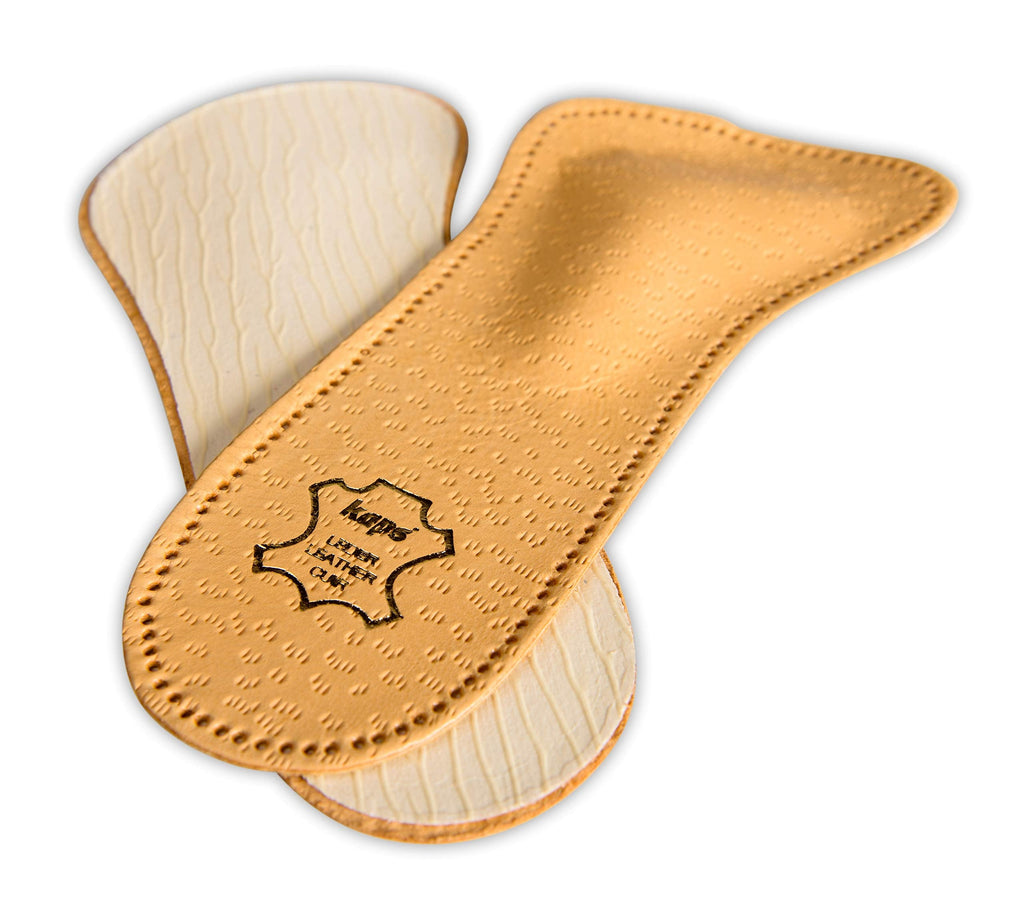 [Australia] - Orthotic 3/4 Leather Shoe Insoles Inserts for Women, Reduce Discomfort Prevent Forefoot Pain with Metatarsal Arch Support 38 EUR / 5 UK / Women 