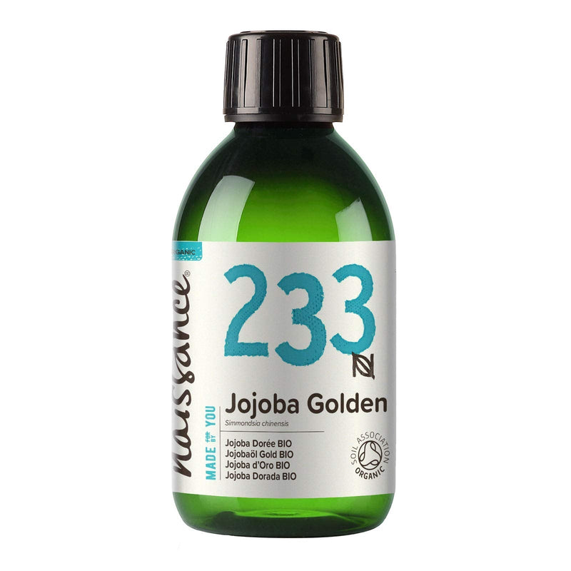 [Australia] - Naissance Organic Golden Jojoba Oil (no. 233) 250ml - Pure and Natural, Certified Organic, Unrefined, Vegan, Hexane Free, No GMO 