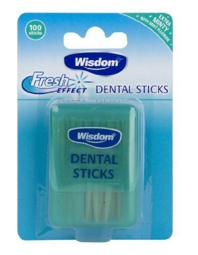 [Australia] - Wisdom WIS1223 Wood Dental Sticks with Mint Fluoride, Pack of 3 