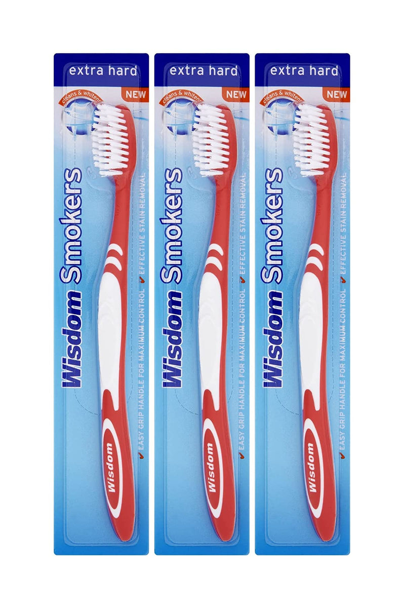 [Australia] - 3x Wisdom Smokers Extra Hard Brush TOOTHB Obviously Addis) by Rush (Previ Wisdom 