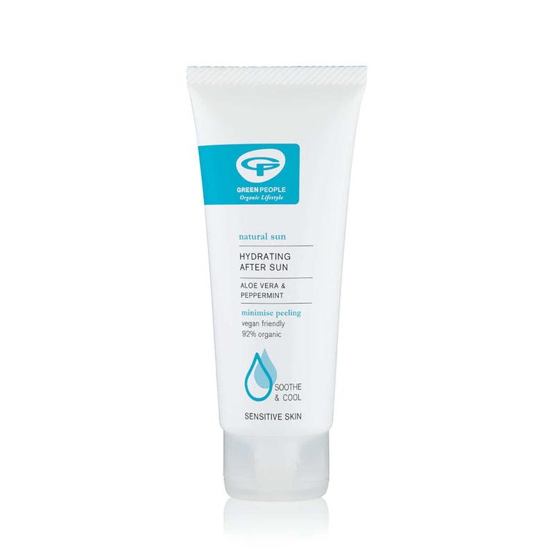 [Australia] - Green People Hydrating After Sun 100ml | Natural, Organic Aftersun Lotion | Travel Size for Hand Luggage | Hydrating Body Cream to Prolong Tan | Soothing Aloe Vera & Cooling Mint | Vegan, Cruelty Free 100 ml (Pack of 1) 